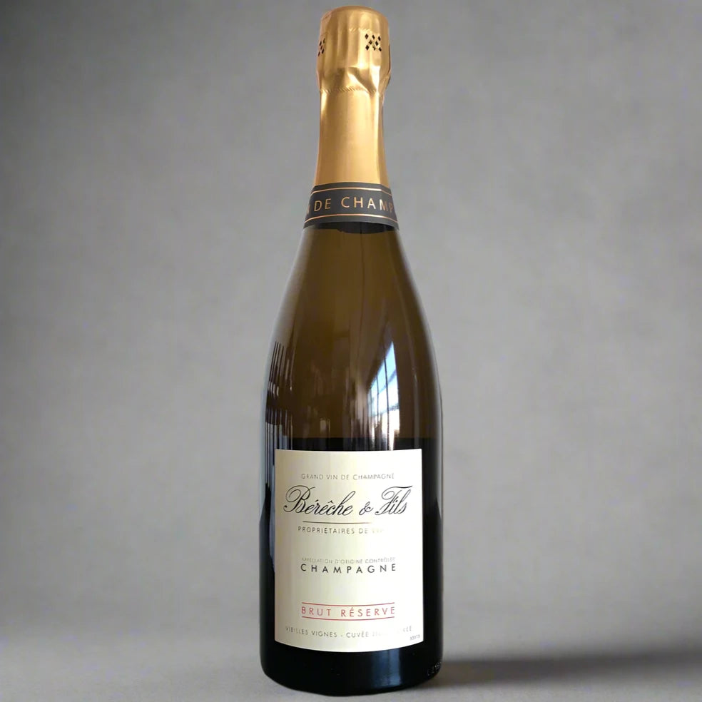 Bereche Et Fils, Reserve: Champagne made from Pinot Meunier, Chardonnay and Pinot Noir. Super energetic and vibrant.