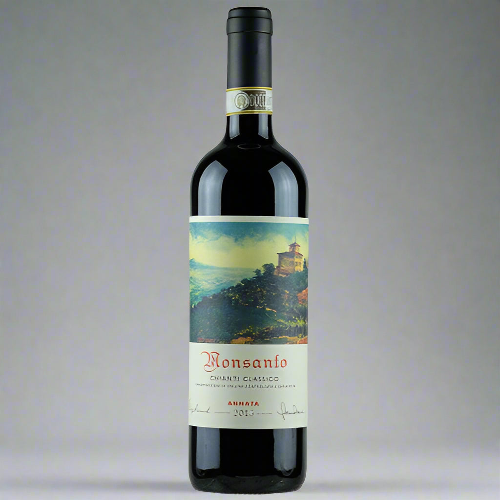 Castello Di Monsanto, Chianti Classic DOCG: Elegant Chianti that tou dream of. Notes of Red Cherry and currants