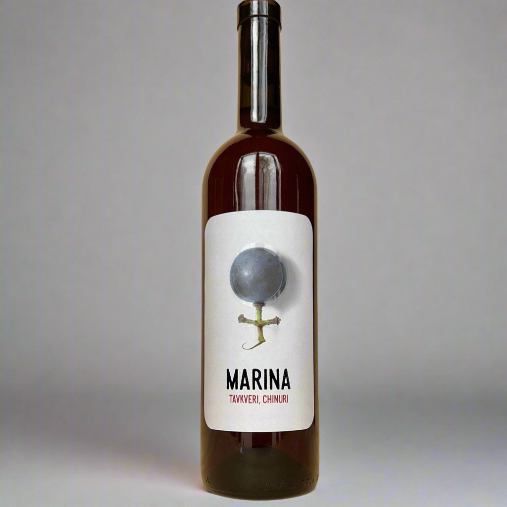 Marinas Wine, Tavkveri Chinuri Rose: A rose blend of Tavkveri and  Chinuri from Kakheti in Georgia with notes of red fruits and black pepper.